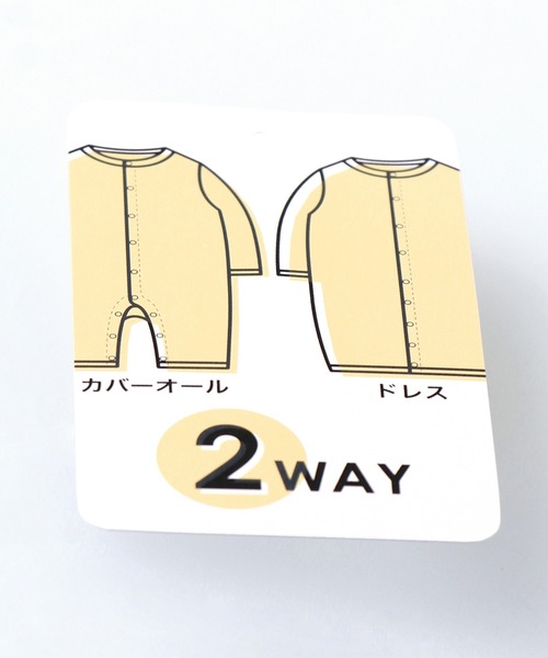 BRANSHES（ブランシェス）の「小花柄2WAYオール（ロンパース・キッズ・ピンク・フリー）」の2枚目の写真