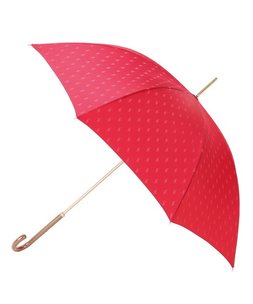 POLO RALPH LAUREN（ポロ ラルフ ローレン）の「長傘 雨傘 日本製 ”ポロポニー ジャガード”（長傘・レディース・レッド/オフホワイト/クリアレッド/ベビーピンク/サーモンピンク/ブルー系その他/ミント/ブラック・FREE）」の7枚目の写真