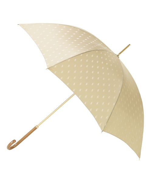 POLO RALPH LAUREN（ポロ ラルフ ローレン）の「長傘 雨傘 日本製 ”ポロポニー ジャガード”（長傘・レディース・レッド/オフホワイト/クリアレッド/ベビーピンク/サーモンピンク/ブルー系その他/ミント/ブラック・FREE）」の2枚目の写真