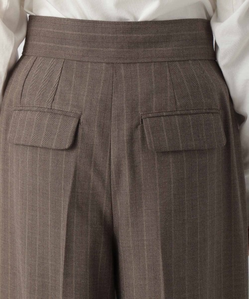 LOWRYS FARM（ローリーズファーム）の「ハイウエストワイドパンツ　214873（デニムパンツ・レディース・ブラウン/グレー・LARGE/MEDIUM）」の9枚目の写真