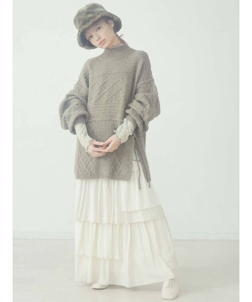 merry jenny（メリージェニー）の「eco fur hat（ハット・レディース・ブラック/カーキ・FREE）」の11枚目の写真