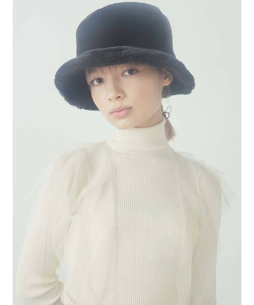 merry jenny（メリージェニー）の「eco fur hat（ハット・レディース・ブラック/カーキ・FREE）」の22枚目の写真