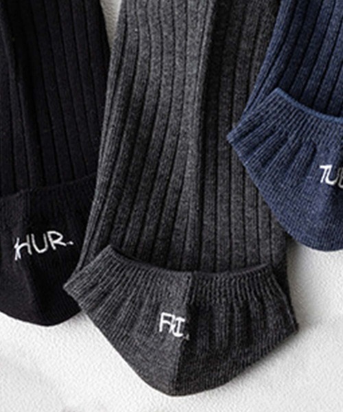 「kakko」（カッコ）の「メンズ １weekロゴ スニーカーソックス 7足セット（ソックス/靴下・メンズ・マルチ・FREE）」の10枚目の写真