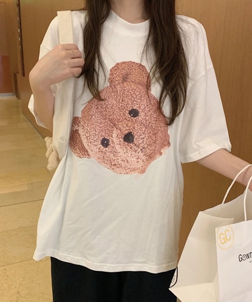クマプリントTシャツ（Tシャツ/カットソー）｜Bifrost