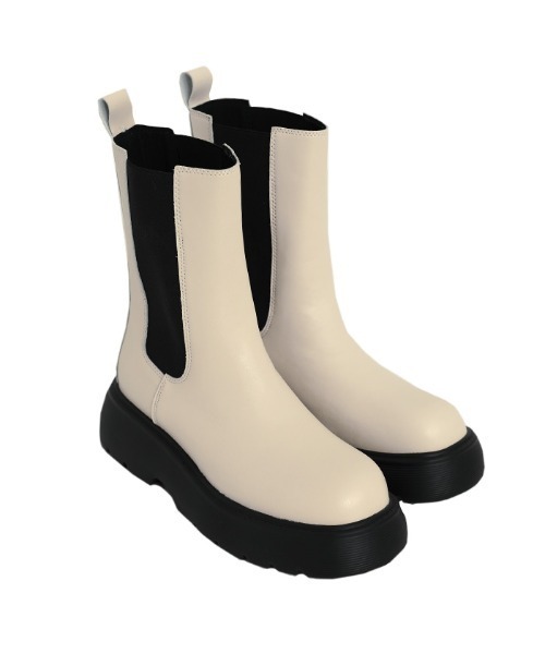 select MOCA（セレクトモカ）の「【サイズ展開あり】サイドゴアブーツ（ブーツ・レディース・ブラック/ブラウン/アイボリー・SMALL/MEDIUM/LARGE）」の14枚目の写真