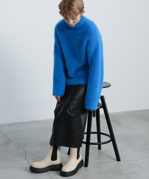 select MOCA（セレクトモカ）の「【サイズ展開あり】サイドゴアブーツ（ブーツ・レディース・ブラック/ブラウン/アイボリー・SMALL/MEDIUM/LARGE）」の9枚目の写真