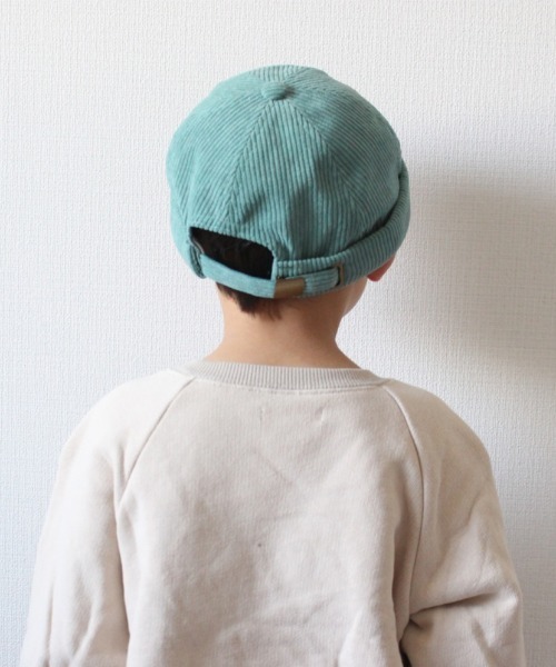 GRIN BUDDY（グリンバディ）の「【GRIN BUDDY/グリンバディ】【キッズ】コーデュロイロールキャップ/Fun COD Roll Cap（キャップ・キッズ・キャメル/ブラック/ブルー系その他・54）」の5枚目の写真