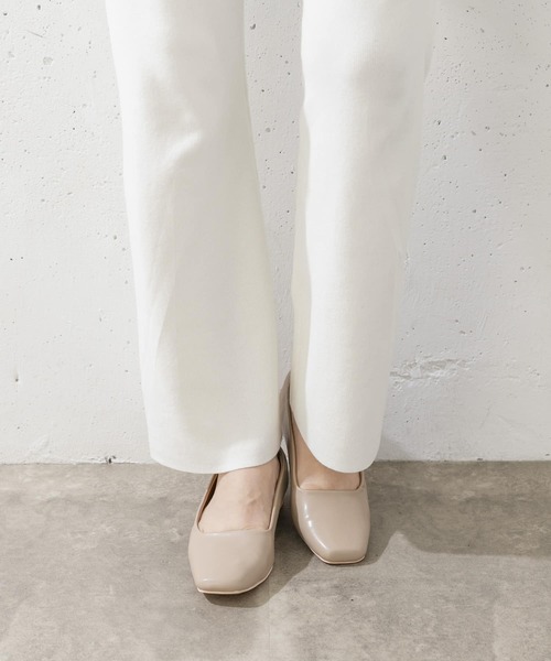 URBAN RESEARCH Sonny Label（アーバンリサーチサニーレーベル）の「スクエアトゥフラットパンプス（パンプス・レディース・ブラック/イエロー/グレー系その他・23/24/23.5）」の5枚目の写真