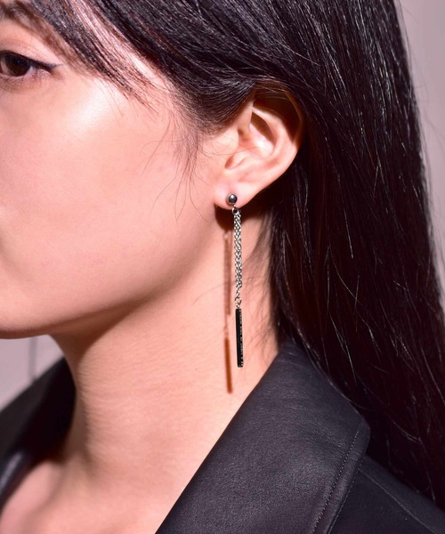 LHME（エルエイチエムイー）の「LHME チェーンピアス/サージカルステンレス316L（金属アレルギー対応）（ピアス（片耳用）・メンズ・シルバー・ONE SIZE）」の19枚目の写真