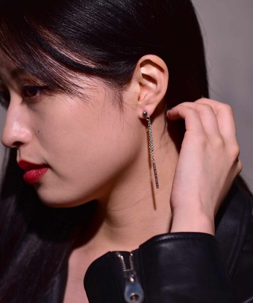 LHME（エルエイチエムイー）の「LHME チェーンピアス/サージカルステンレス316L（金属アレルギー対応）（ピアス（片耳用）・メンズ・シルバー・ONE SIZE）」の22枚目の写真