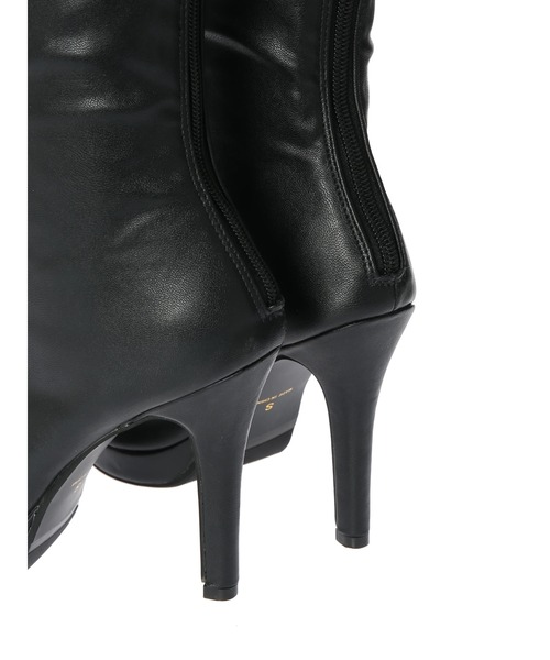 DURAS(デュラス)の「美脚フェイクレザーロングブーツ(ブーツ・レディース・ブラック・SMALL/MEDIUM)」の6枚目の写真