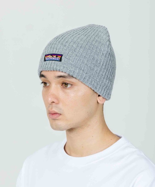 XLARGE(エクストララージ)の「MOUNTAIN LOGO BEANIE(ニットキャップ/ビーニー・メンズ・アッシュ/ブラック/マスタード/チャコール・ONE SIZE)」の2枚目の写真