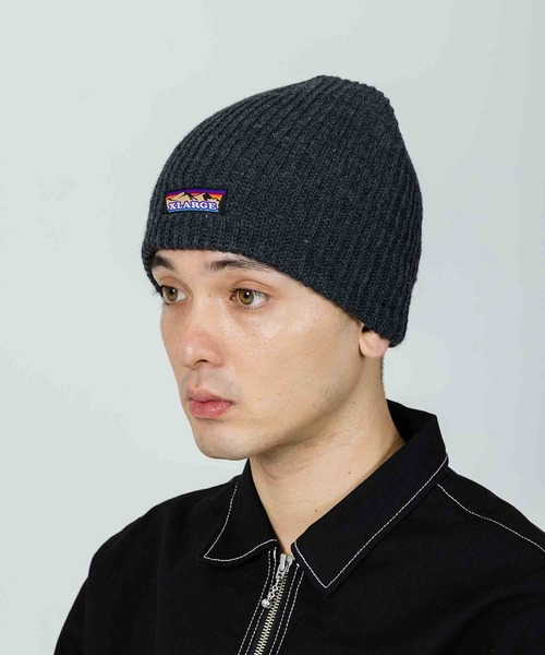 XLARGE(エクストララージ)の「MOUNTAIN LOGO BEANIE(ニットキャップ/ビーニー・メンズ・アッシュ/ブラック/マスタード/チャコール・ONE SIZE)」の3枚目の写真