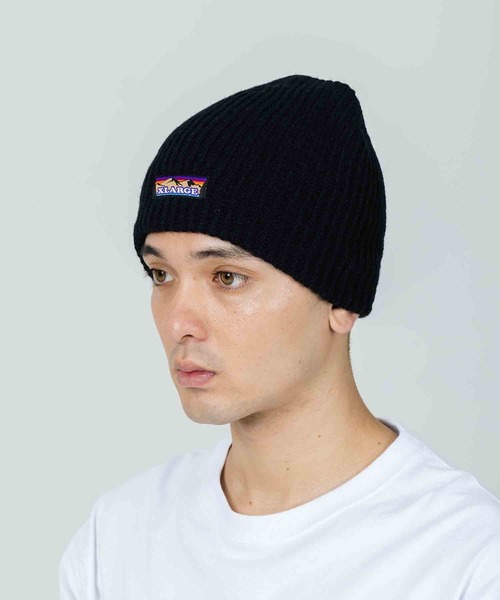 XLARGE(エクストララージ)の「MOUNTAIN LOGO BEANIE(ニットキャップ/ビーニー・メンズ・アッシュ/ブラック/マスタード/チャコール・ONE SIZE)」の1枚目の写真