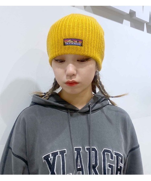 XLARGE(エクストララージ)の「MOUNTAIN LOGO BEANIE(ニットキャップ/ビーニー・メンズ・アッシュ/ブラック/マスタード/チャコール・ONE SIZE)」の20枚目の写真