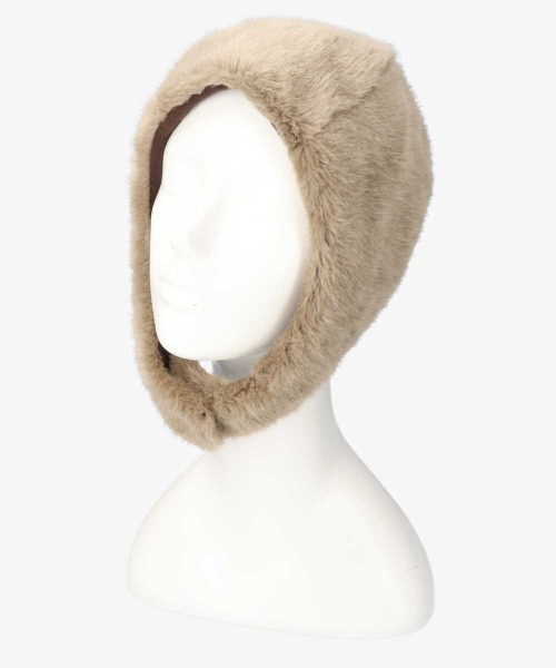 arth（アース）の「arth Soft Mouton Hood（ハット・レディース・ベージュ/ライトベージュ・57cm）」の2枚目の写真