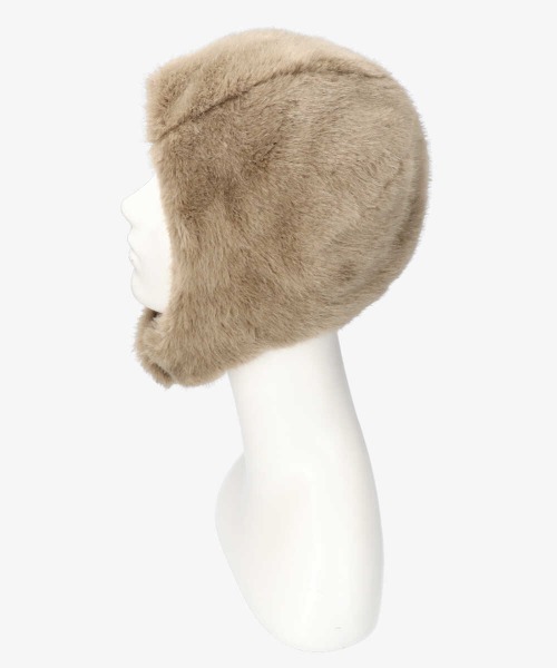arth（アース）の「arth Soft Mouton Hood（ハット・レディース・ベージュ/ライトベージュ・57cm）」の5枚目の写真