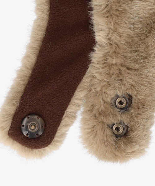 arth（アース）の「arth Soft Mouton Hood（ハット・レディース・ベージュ/ライトベージュ・57cm）」の7枚目の写真