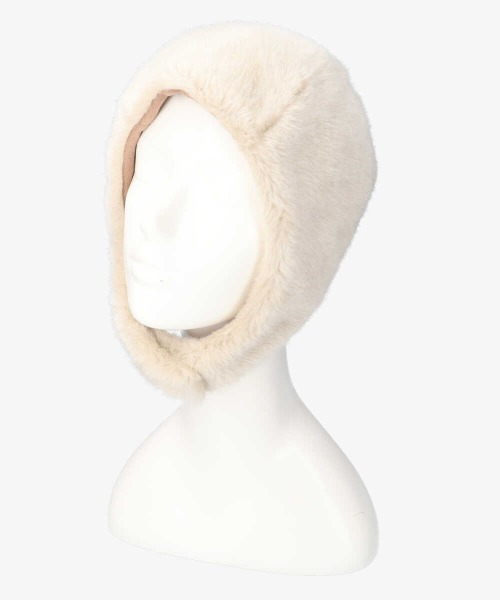 arth（アース）の「arth Soft Mouton Hood（ハット・レディース・ベージュ/ライトベージュ・57cm）」の3枚目の写真