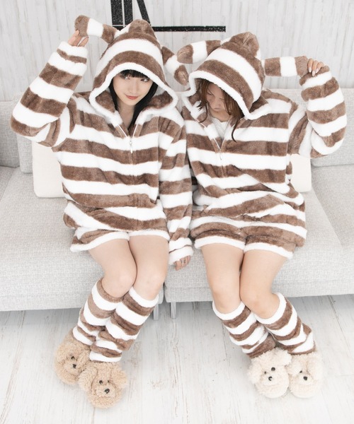 PairPair(ペアペア)の「もこもこルームウェア3点SET(ルームウェア/パジャマ・レディース・モカ/レオパード/ピンク・FREE)」の22枚目の写真