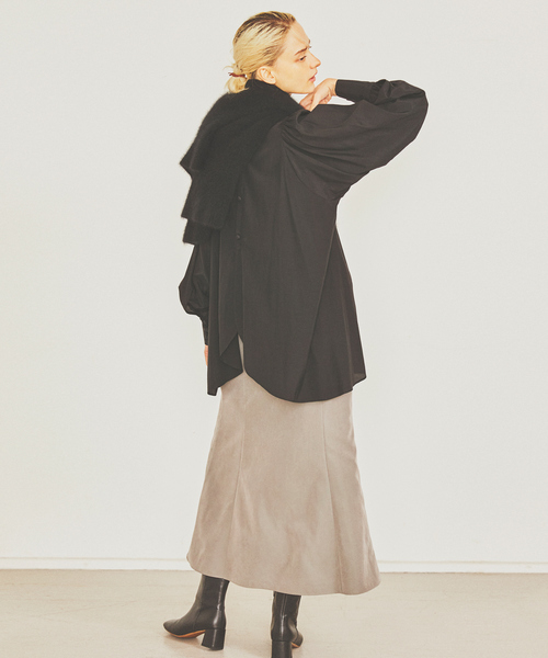 Rouge vif(ルージュヴィフ)の「バックデザインブラウス(シャツ/ブラウス・レディース・ホワイト/ブラック/サックスブルー/ピンク・フリー)」の22枚目の写真