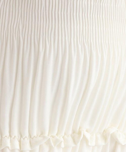 AG by aquagirl（エージーバイアクアガール）の「◆マジョリカプリーツバンドカラーブラウス【WEB限定サイズ】（シャツ/ブラウス・レディース・ホワイト系/ネイビー・36/38/40）」の5枚目の写真