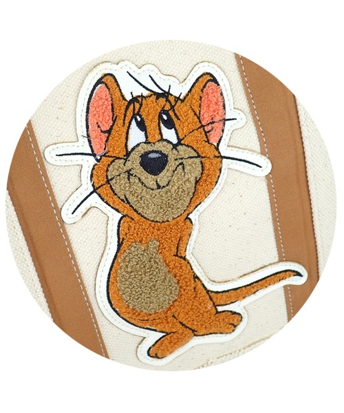 Tom&Jerry(トムアンドジェリー)の「TOM&JERRY×Flapperサガラワッペンキャンバストート(トートバッグ・レディース・ブラック/アイボリー・FREE)」の11枚目の写真