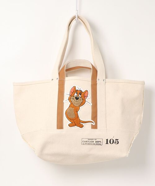 Tom&Jerry(トムアンドジェリー)の「TOM&JERRY×Flapperサガラワッペンキャンバストート(トートバッグ・レディース・ブラック/アイボリー・FREE)」の16枚目の写真