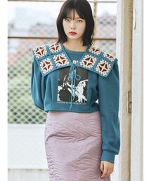 jouetie | タックスリーブプルオーバー(スウェット)