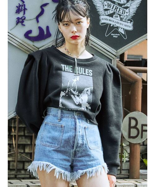 jouetie（ジュエティ）の「タックスリーブプルオーバー（スウェット・レディース・ブラック/ブルー/ベージュ・MEDIUM）」の11枚目の写真