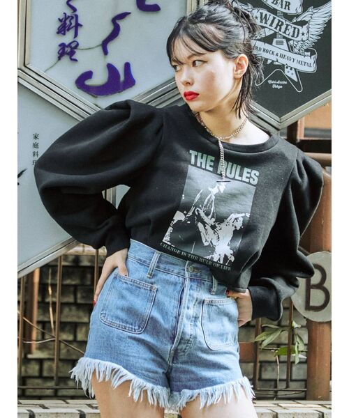 jouetie（ジュエティ）の「タックスリーブプルオーバー（スウェット・レディース・ブラック/ブルー/ベージュ・MEDIUM）」の14枚目の写真