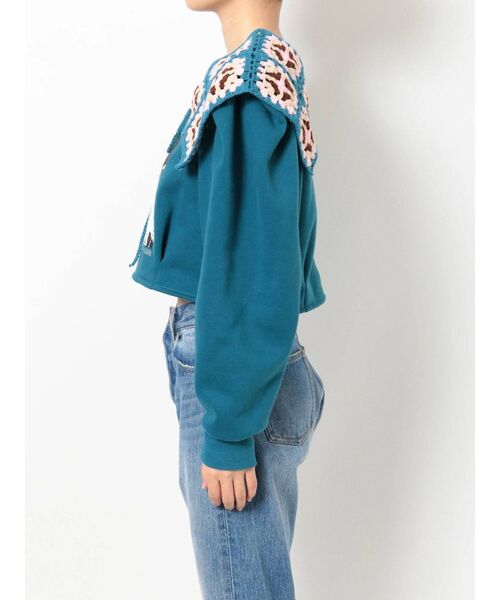 jouetie（ジュエティ）の「タックスリーブプルオーバー（スウェット・レディース・ブラック/ブルー/ベージュ・MEDIUM）」の6枚目の写真