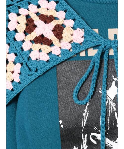 jouetie（ジュエティ）の「タックスリーブプルオーバー（スウェット・レディース・ブラック/ブルー/ベージュ・MEDIUM）」の7枚目の写真