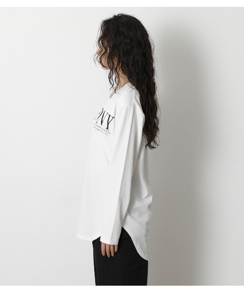 crie conforto(クリーコンフォルト)の「EUPHONY ロゴロンT(Tシャツ/カットソー・レディース・ブラック/ベージュ/グリーン・SMALL/MEDIUM)」の17枚目の写真