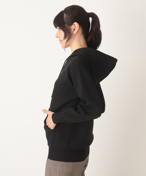 SOUP（スープ）の「◆スウェットライクフーディーニット（パーカー・レディース・ブラック/サンドベージュ/ピンク系・11/09）」の22枚目の写真