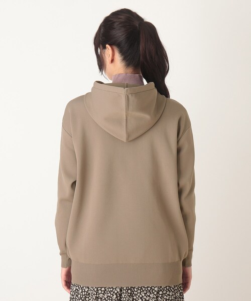 SOUP（スープ）の「◆スウェットライクフーディーニット（パーカー・レディース・ブラック/サンドベージュ/ピンク系・11/09）」の18枚目の写真