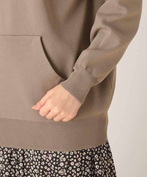 SOUP（スープ）の「◆スウェットライクフーディーニット（パーカー・レディース・ブラック/サンドベージュ/ピンク系・11/09）」の15枚目の写真