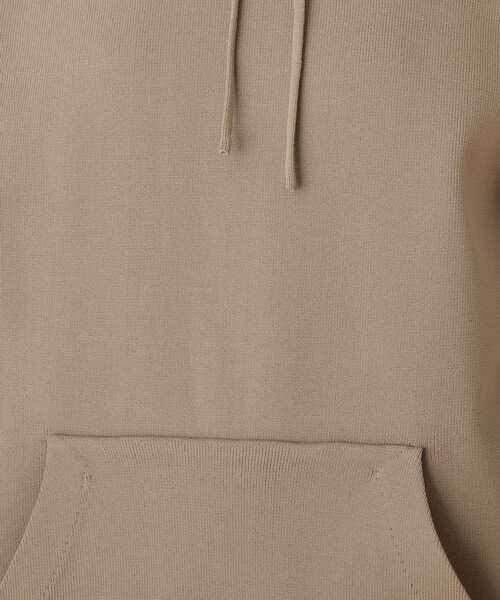 SOUP（スープ）の「◆スウェットライクフーディーニット（パーカー・レディース・ブラック/サンドベージュ/ピンク系・11/09）」の9枚目の写真