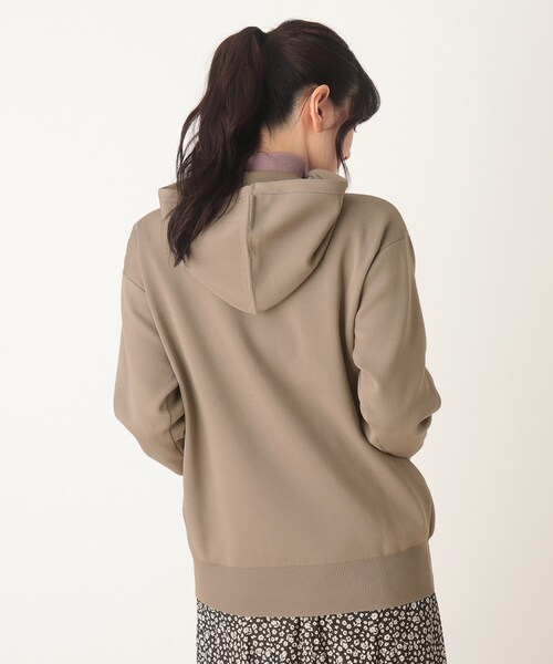 SOUP（スープ）の「◆スウェットライクフーディーニット（パーカー・レディース・ブラック/サンドベージュ/ピンク系・11/09）」の21枚目の写真