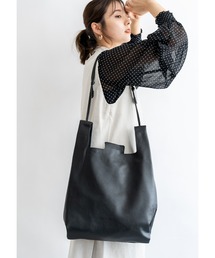 DEVICE+ | DEVICE＋ フェイクレザー シンプルショッパーバッグ(ショルダーバッグ)