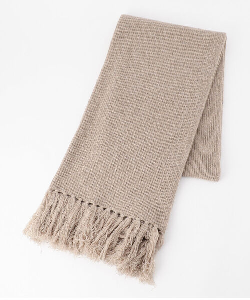 NOLLEY’S(ノーリーズ)の「【THROW/ スロー】SILK NEP KNIT MUFFLER(マフラー・レディース・ベージュ・FREE)」の3枚目の写真