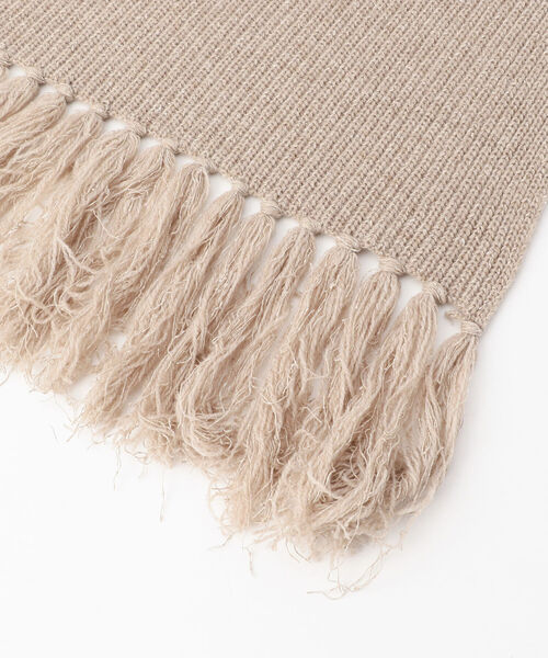 NOLLEY’S(ノーリーズ)の「【THROW/ スロー】SILK NEP KNIT MUFFLER(マフラー・レディース・ベージュ・FREE)」の7枚目の写真