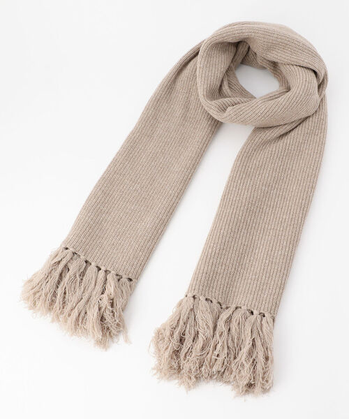 NOLLEY’S(ノーリーズ)の「【THROW/ スロー】SILK NEP KNIT MUFFLER(マフラー・レディース・ベージュ・FREE)」の4枚目の写真