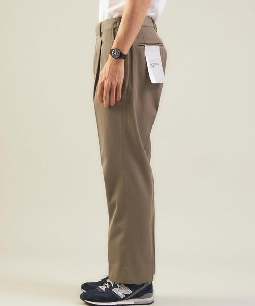 green label relaxing（グリーンレーベルリラクシング）の「C/Wカルゼ MODERN FIT パンツ -ウォッシャブル-（その他パンツ・メンズ・ブラック/モカ・S/M/L/XL）」の7枚目の写真