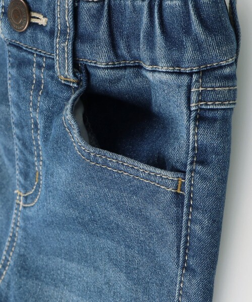 BRANSHES(ブランシェス)の「【あったかデニム】プレミアムストレッチ裏起毛パンツ(デニムパンツ・キッズ・ブルー/ネイビー・110/100/130/150/140/120/90)」の4枚目の写真
