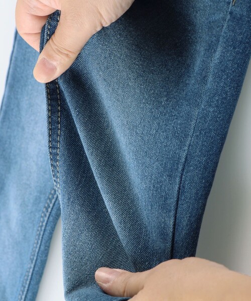 BRANSHES(ブランシェス)の「【あったかデニム】プレミアムストレッチ裏起毛パンツ(デニムパンツ・キッズ・ブルー/ネイビー・110/100/130/150/140/120/90)」の7枚目の写真