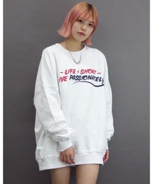 【Re:one】-CAMP- Big real orange sweatshirt(MA)