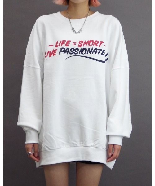 VIBGYOR（ヴィブジョー）の「【Re:one】-CAMP-  Big real orange sweatshirt(MA)（スウェット・レディース・ホワイト/オレンジ・FREE）」の9枚目の写真