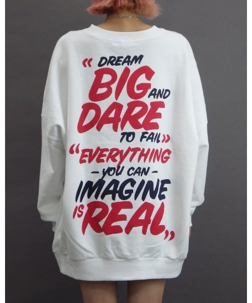 VIBGYOR（ヴィブジョー）の「【Re:one】-CAMP-  Big real orange sweatshirt(MA)（スウェット・レディース・ホワイト/オレンジ・FREE）」の7枚目の写真