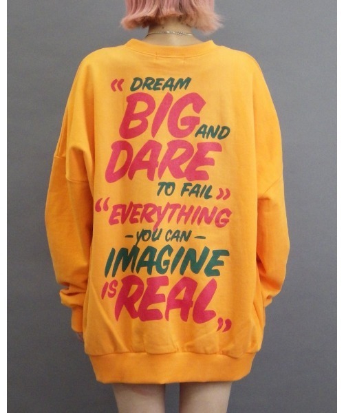 VIBGYOR（ヴィブジョー）の「【Re:one】-CAMP-  Big real orange sweatshirt(MA)（スウェット・レディース・ホワイト/オレンジ・FREE）」の13枚目の写真